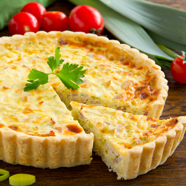 Caramelized Onions & Goat Cheese Quiche